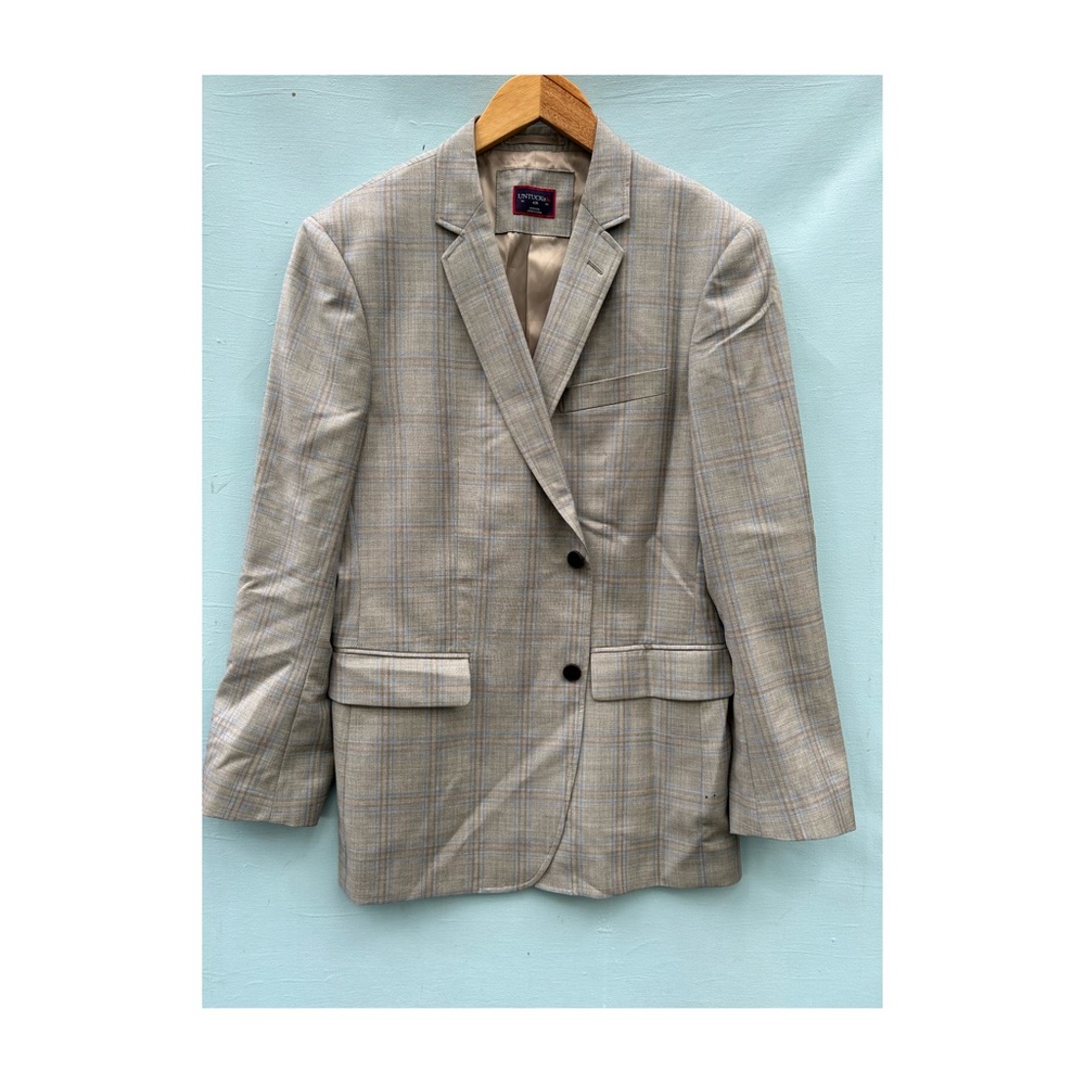 UNTUCKiT Fortunati Plaid Blazer Jacket